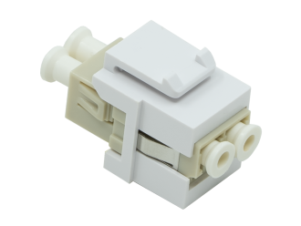 LC to LC Female Duplex MultiMode SingleMode Compatible Fiber Optic Keystone Jack Network Coupler