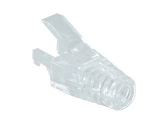 Mini Cat6a & Cat6 Snag Proof  RJ45 Strain Relief Boot for Mini Cat6a & 6 Cable, Clear, Pack of 50