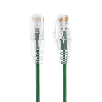 6ft Slim Cat6a 28AWG UTP Ethernet Network Patch Cable, Green